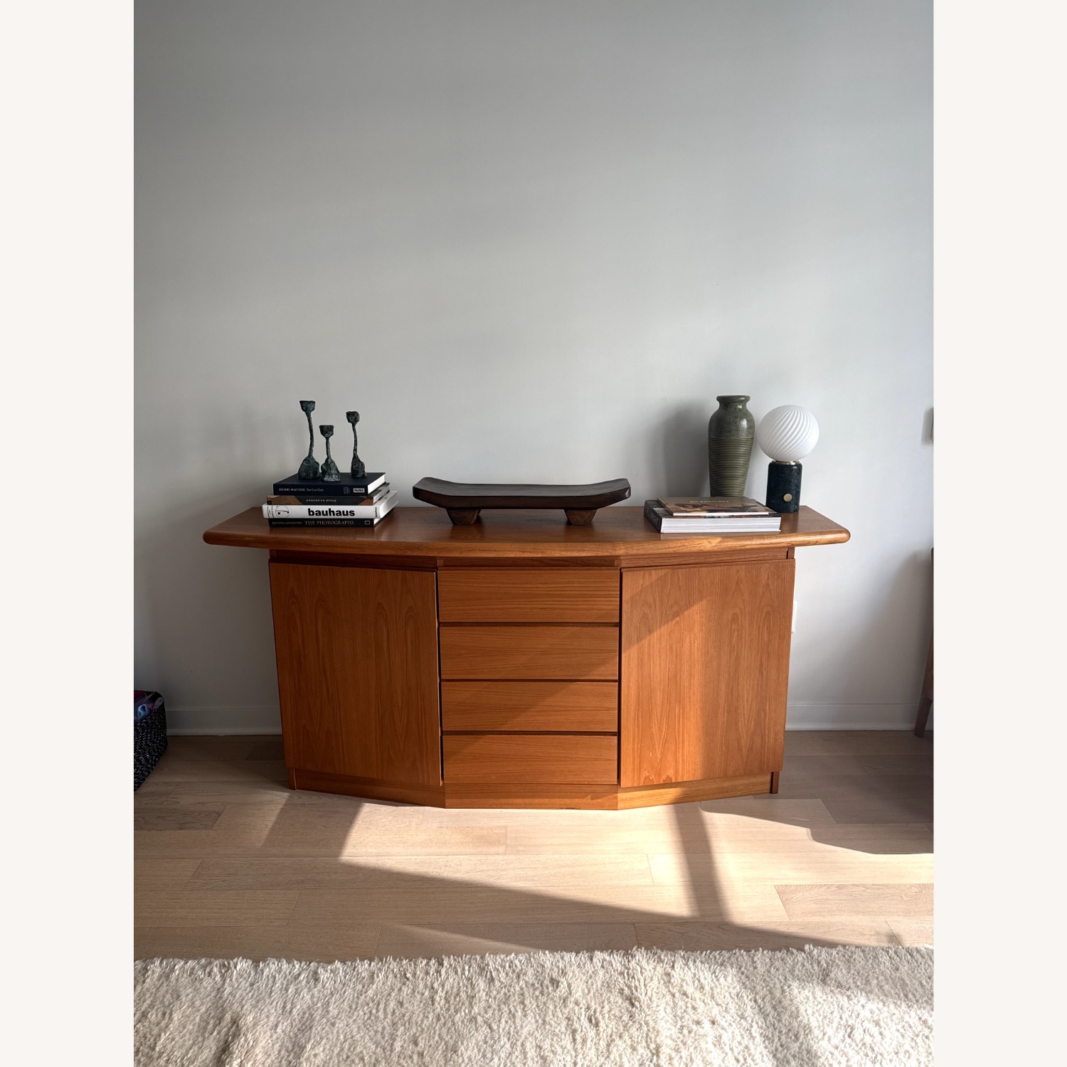 Vintage/Antique Light Brown Wood Sideboard - image-3