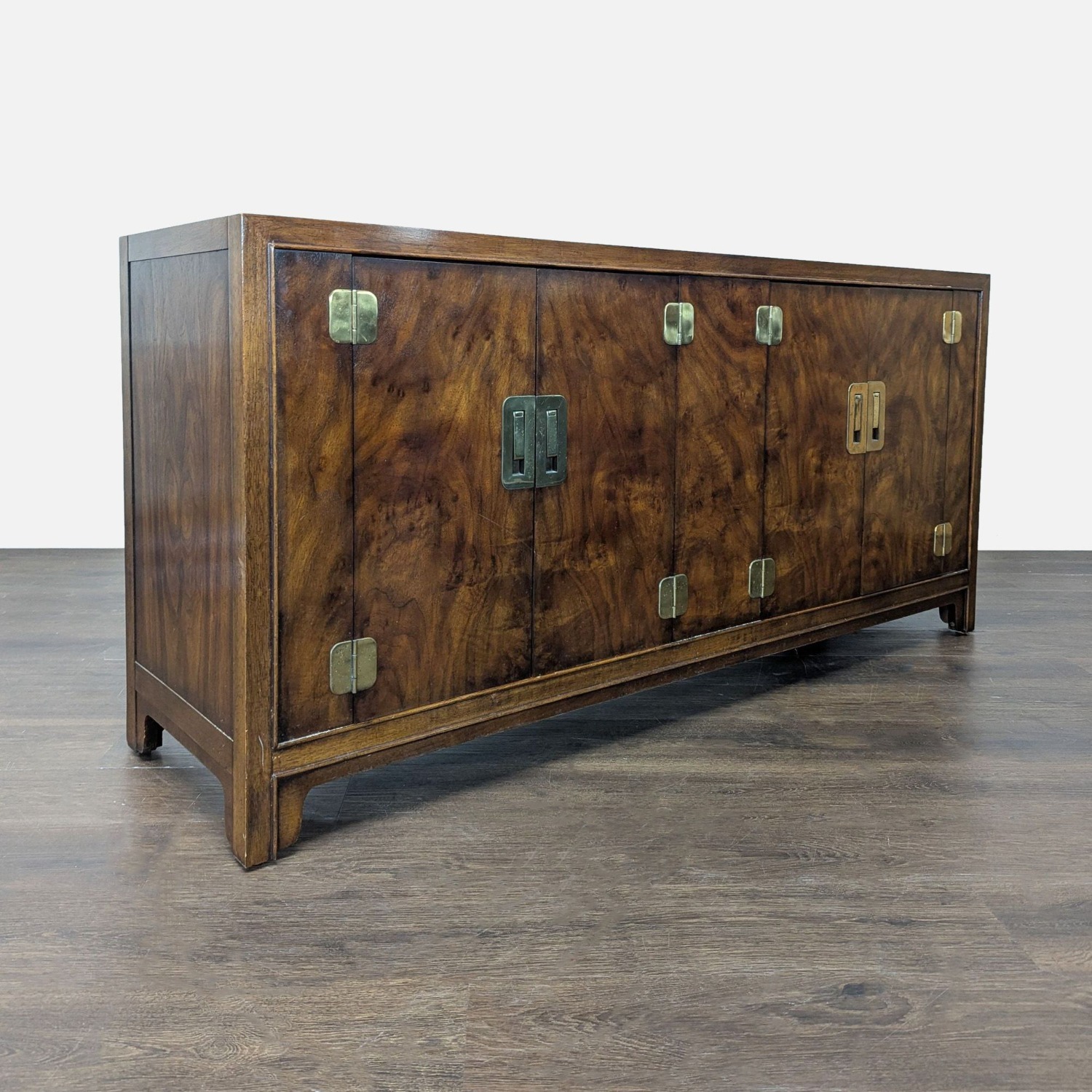 Drexel Heritage Dynasty Burl Walnut Asian-Inspired - image-6