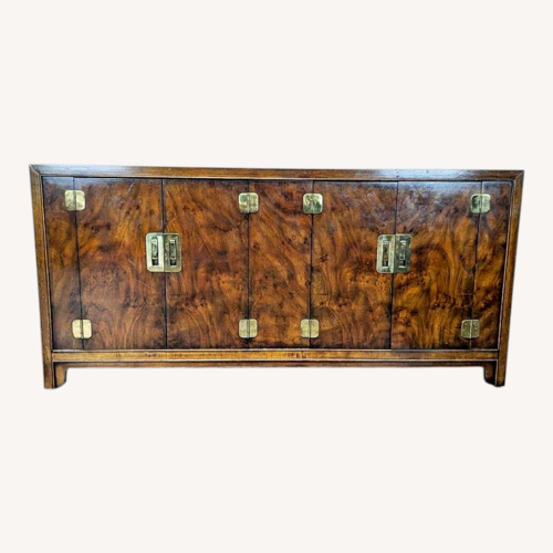 Used Drexel Heritage Dynasty Burl Walnut Asian-Inspired for sale on AptDeco
