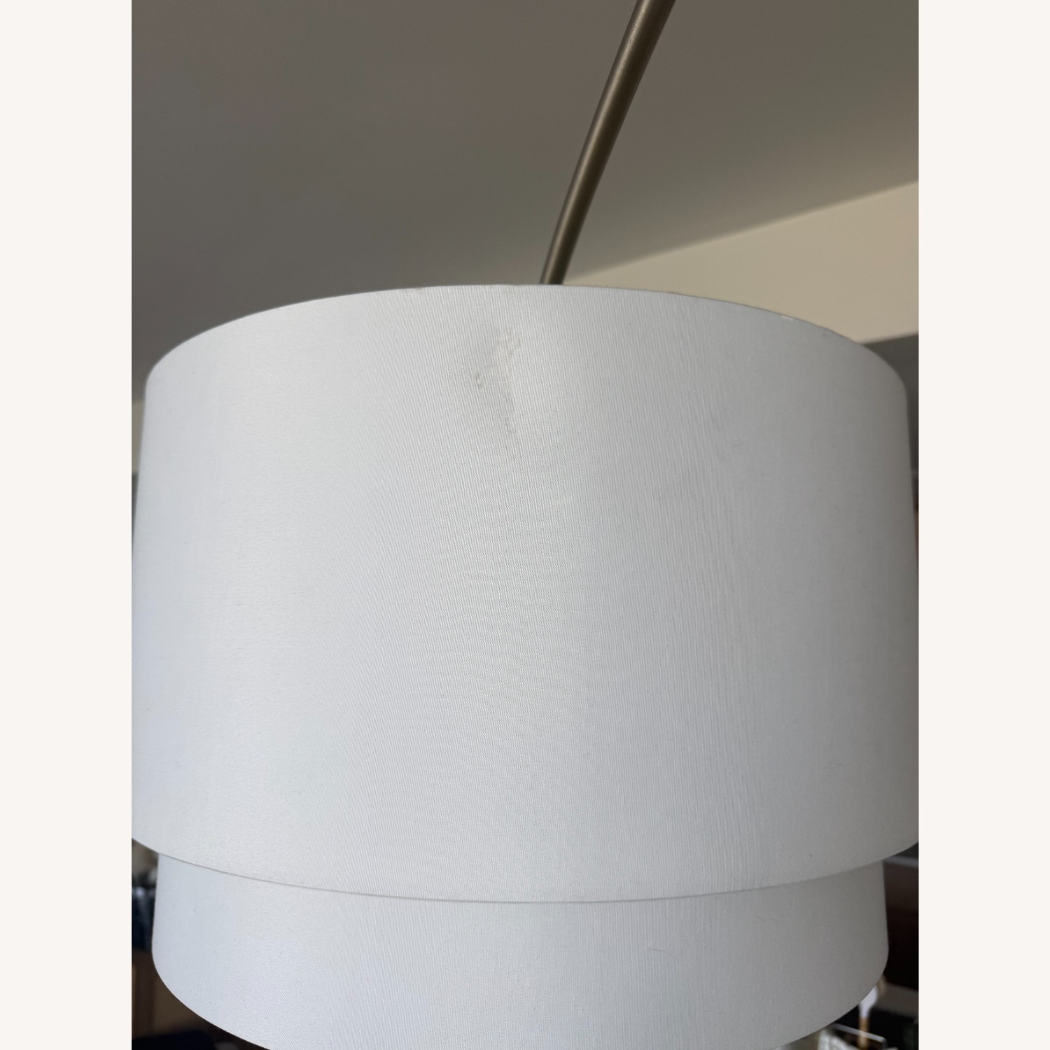 Crate & Barrel White Marble Floor Lamp - image-4