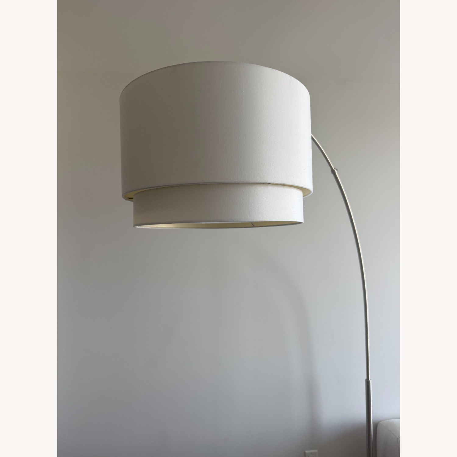 Crate & Barrel White Marble Floor Lamp - image-3