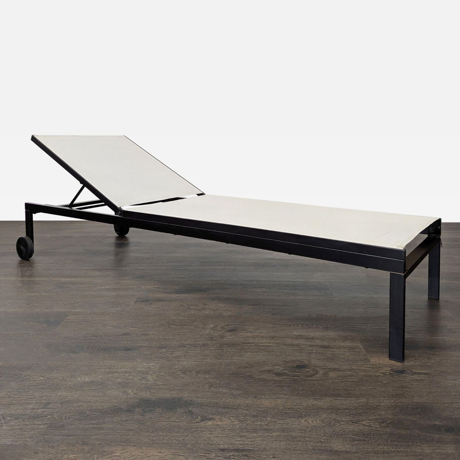 Ikea Outdoor Reclining Chaise Lounger with Wheels - image-11