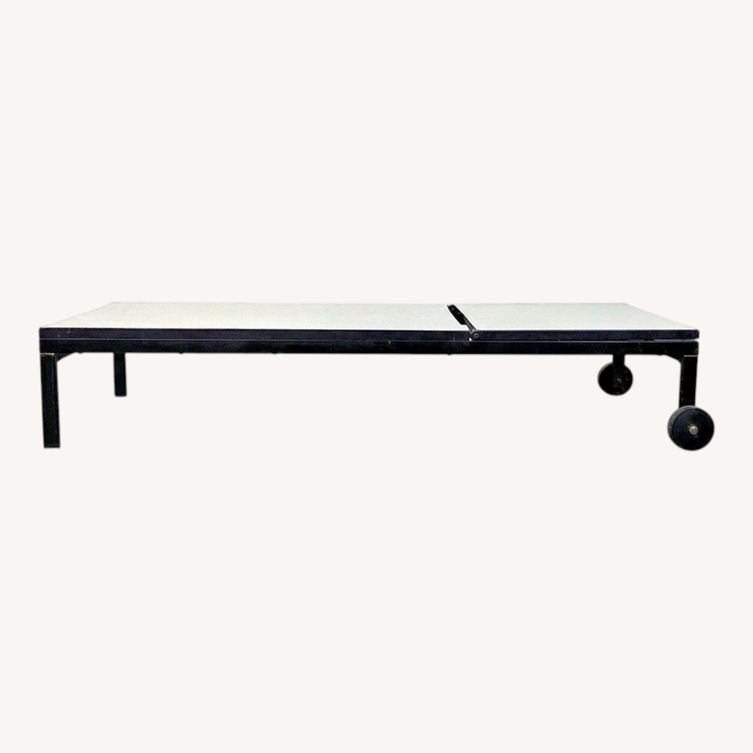 Ikea Outdoor Reclining Chaise Lounger with Wheels - image-0
