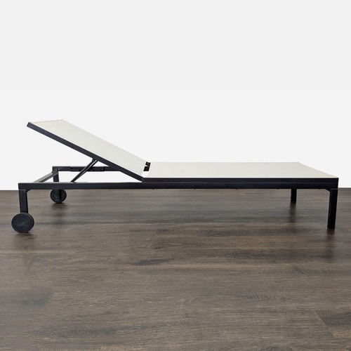 Used Ikea Outdoor Reclining Chaise Lounger with Wheels for sale on AptDeco