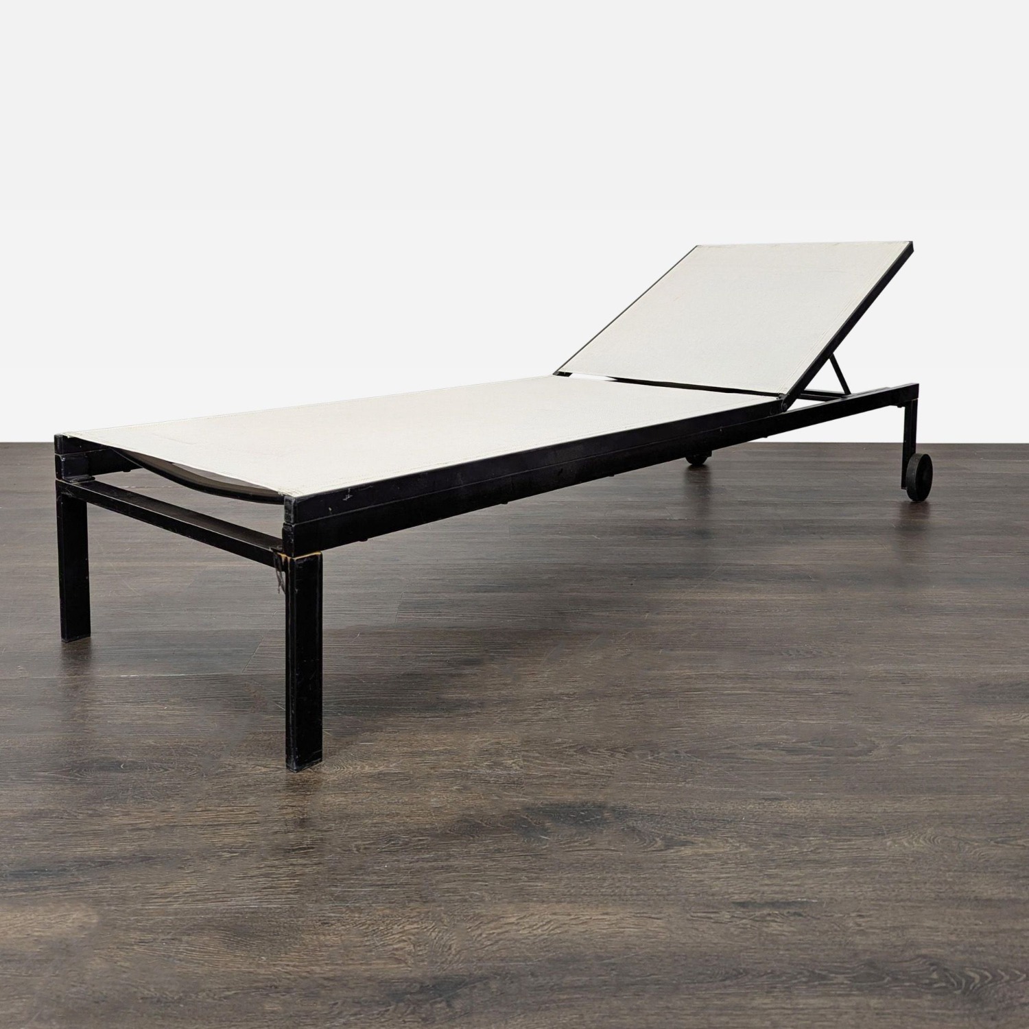 Ikea Outdoor Reclining Chaise Lounger with Wheels - image-2