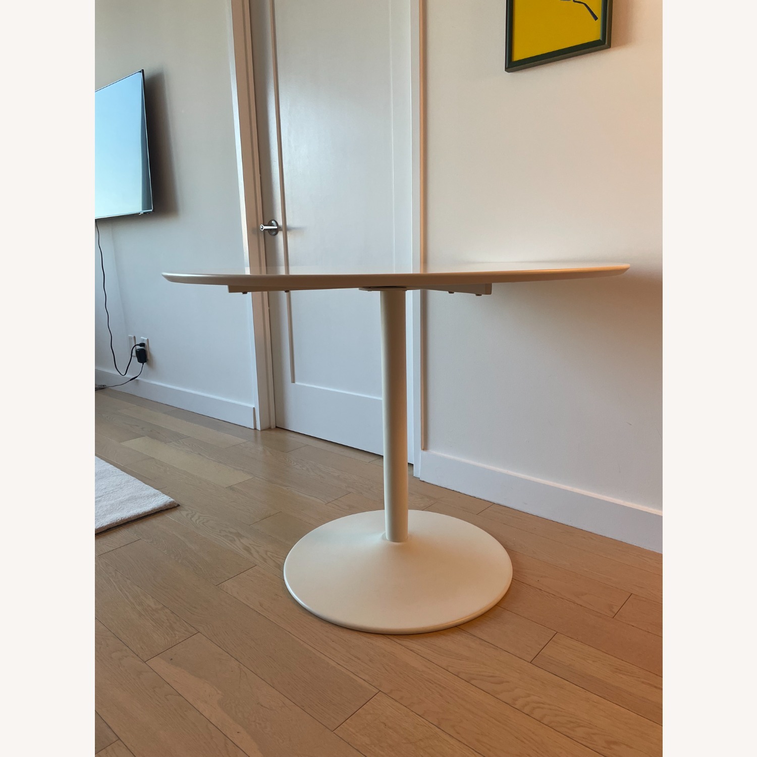 CB2 White Wood Dining Table - image-2