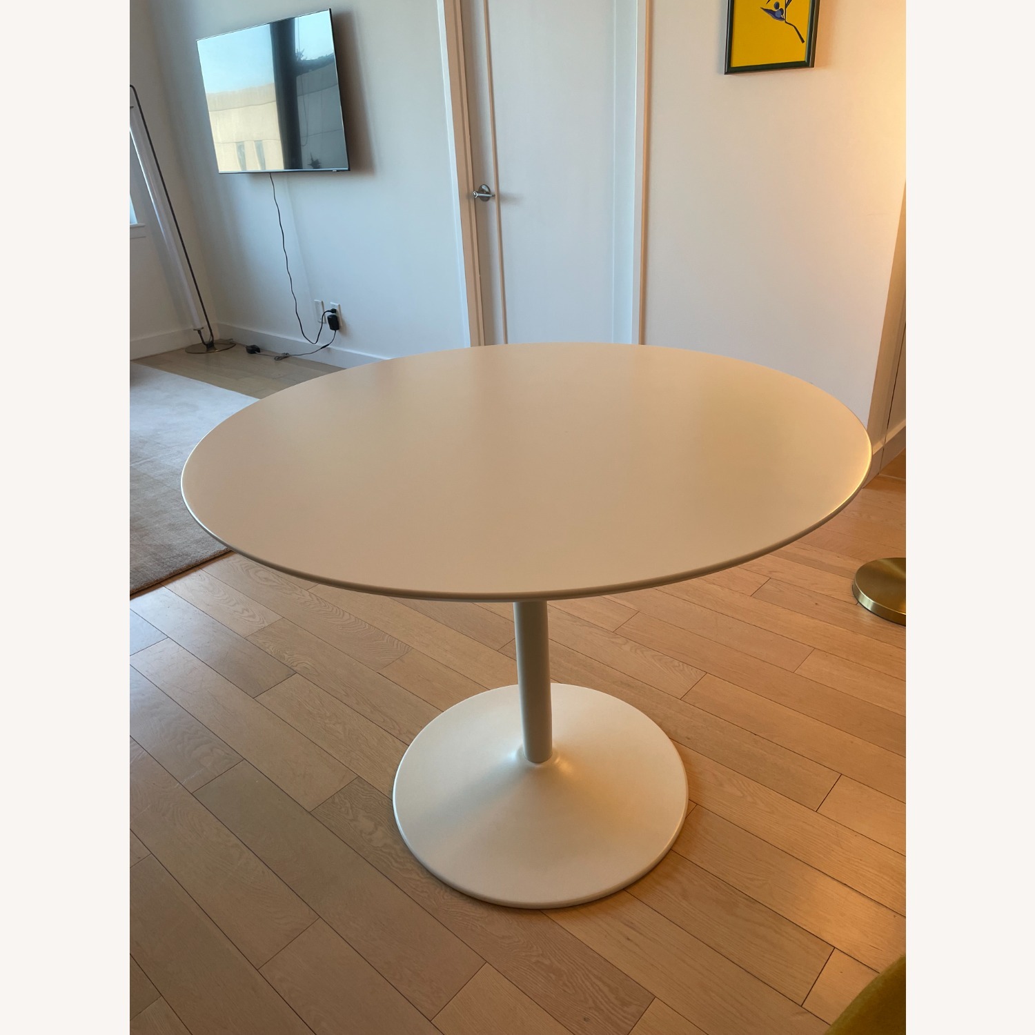 CB2 White Wood Dining Table - image-5