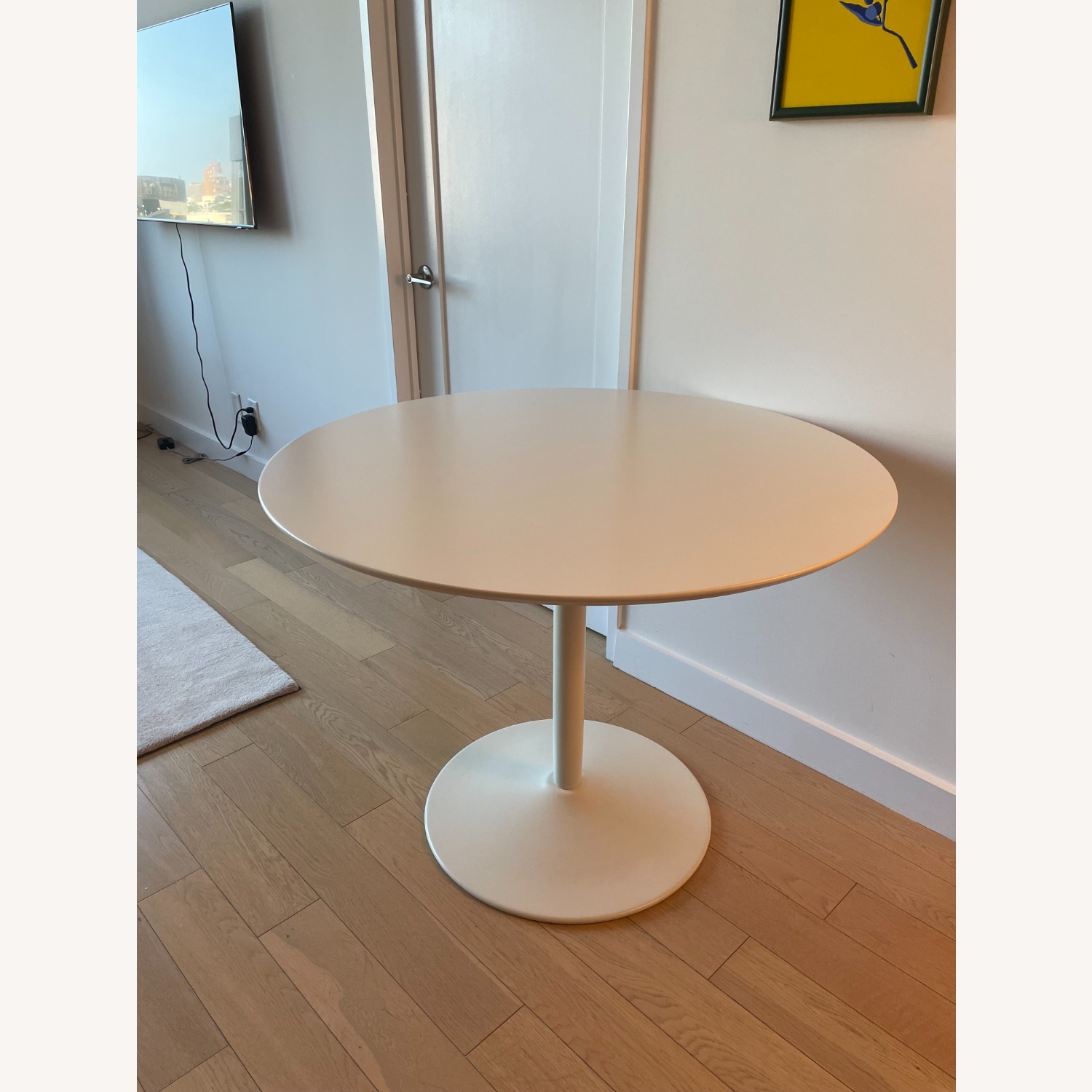 CB2 White Wood Dining Table - image-3