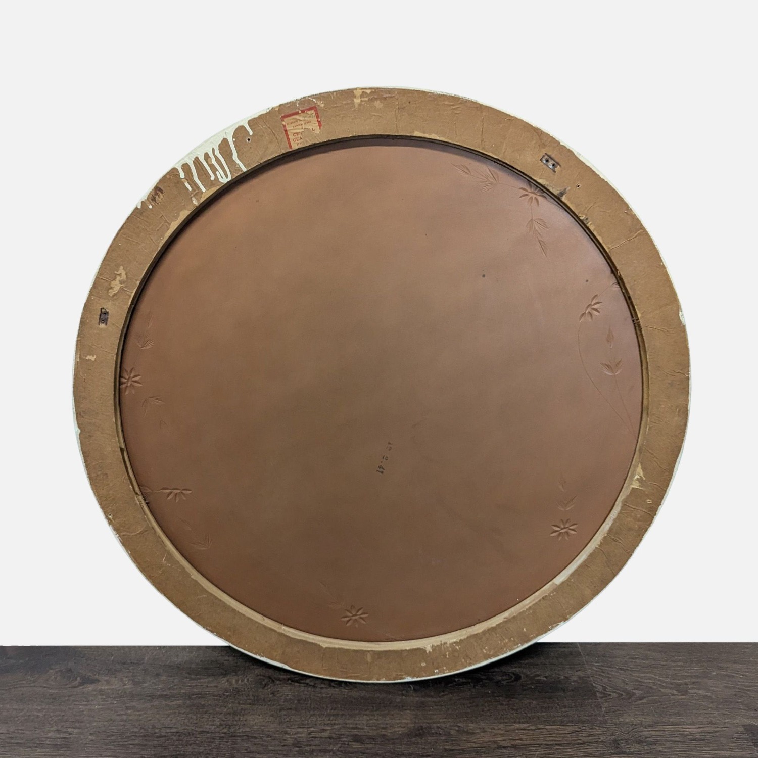 Vintage Etched Frameless Mirror - image-5