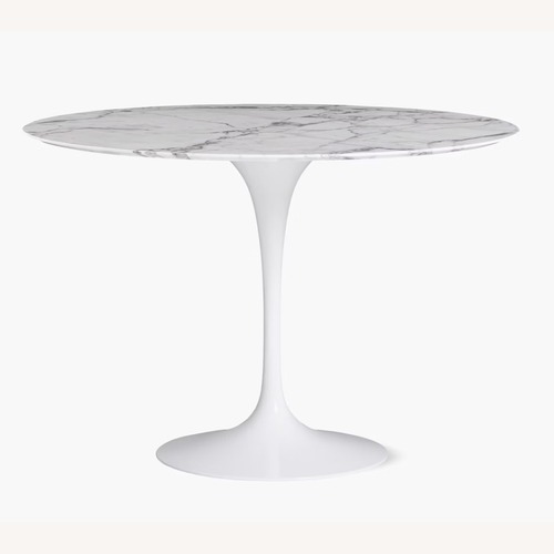 Used Knoll Arabescato & White Dining Table for sale on AptDeco