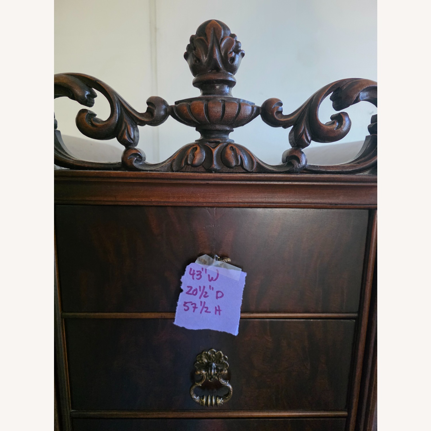 Vintage/Antique Finds Natural Wood Dresser - image-4