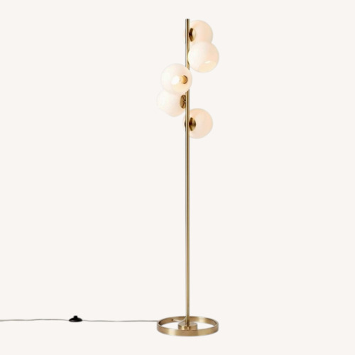 Used West Elm Transparent Floor Lamp for sale on AptDeco