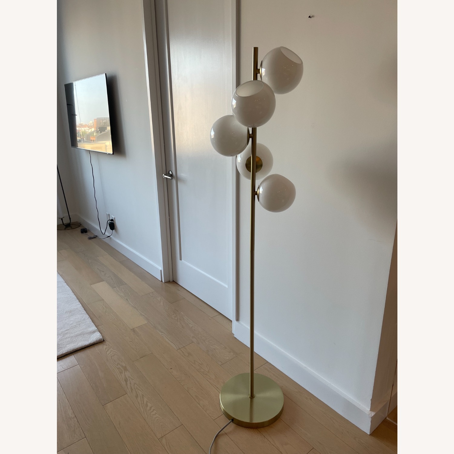 West Elm Transparent Floor Lamp - image-3