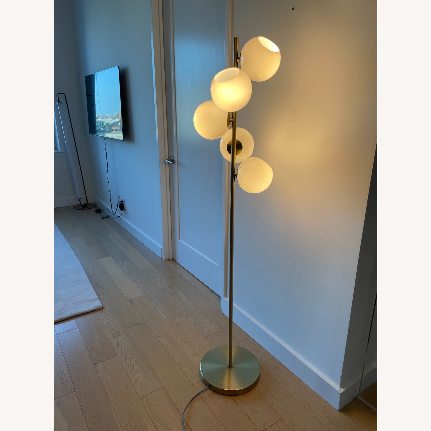 West Elm Transparent Floor Lamp - image-2