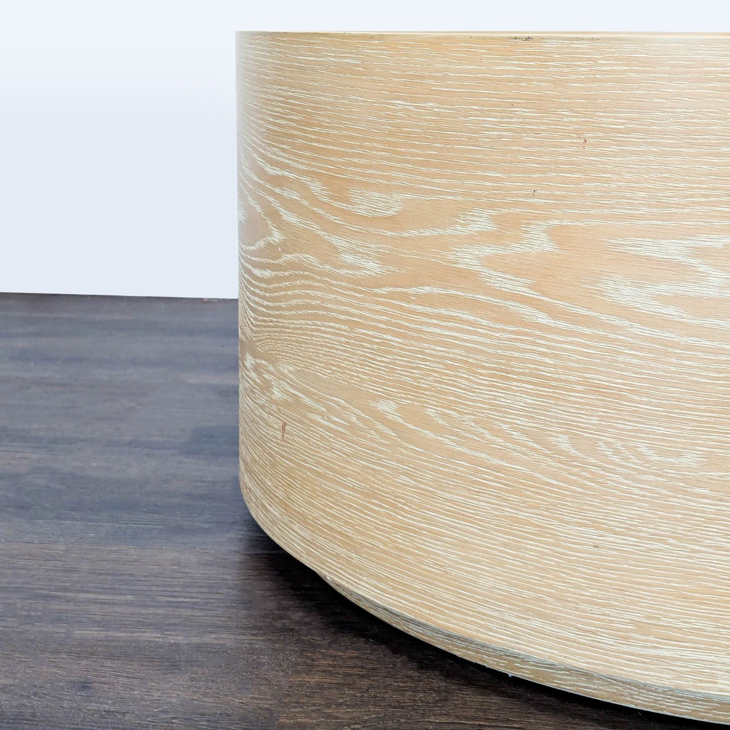 West Elm Volume Round Storage Drum Coffee Table - image-4