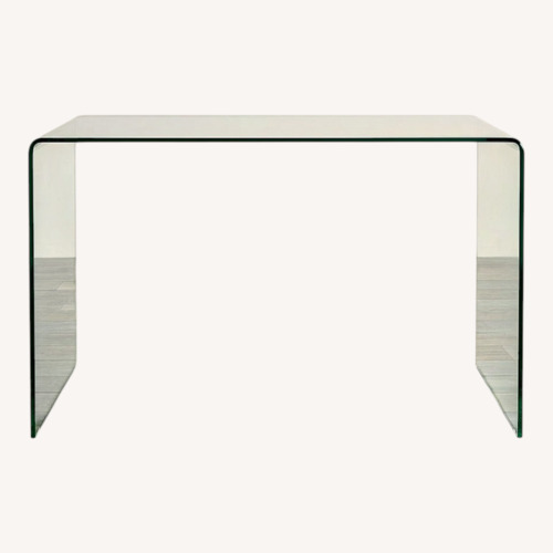 Used Wisteria Transparent Glass Desk for sale on AptDeco