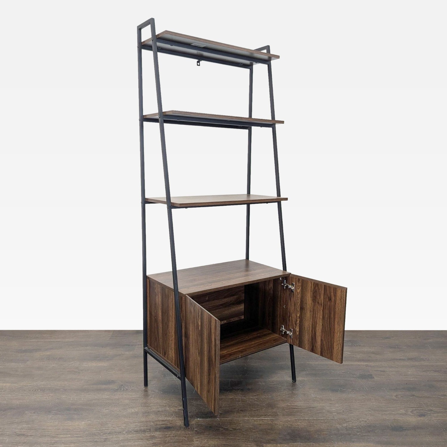 Walker Edison Industrial Ladder Bookshelf  - image-2