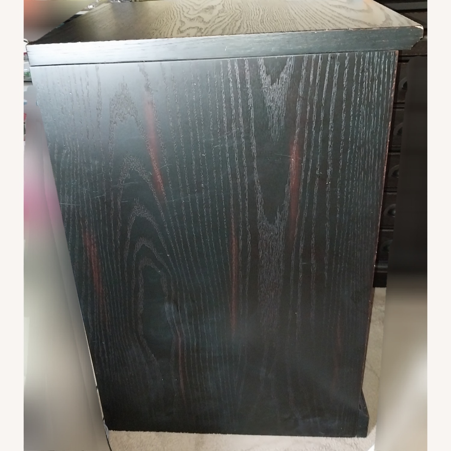 Pottery Barn Printer's Black Wood Media Storage for Desk - image-14