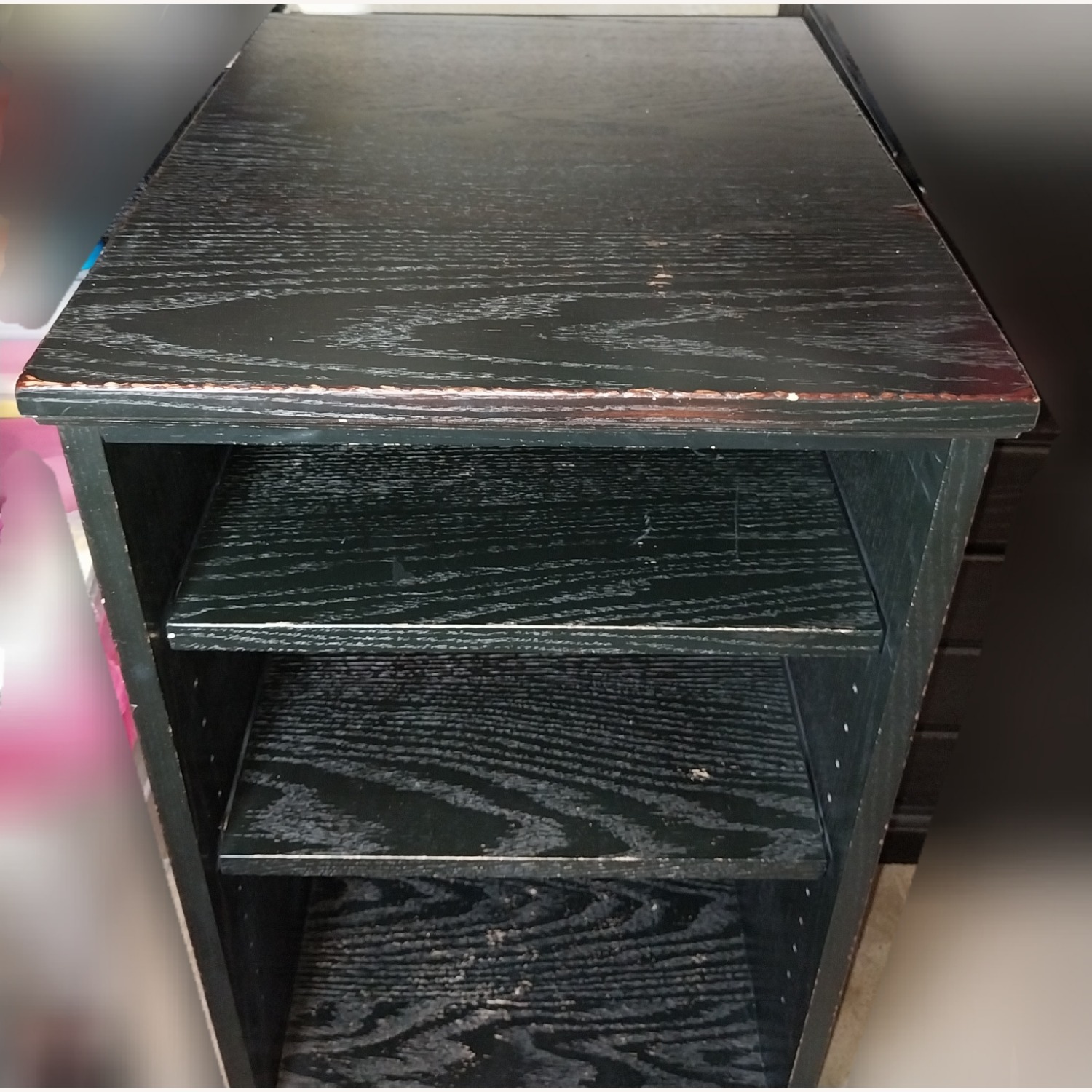 Pottery Barn Printer's Black Wood Media Storage for Desk - image-3