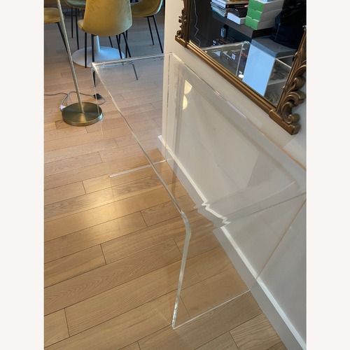 Used CB2 Transparent Side Table for sale on AptDeco