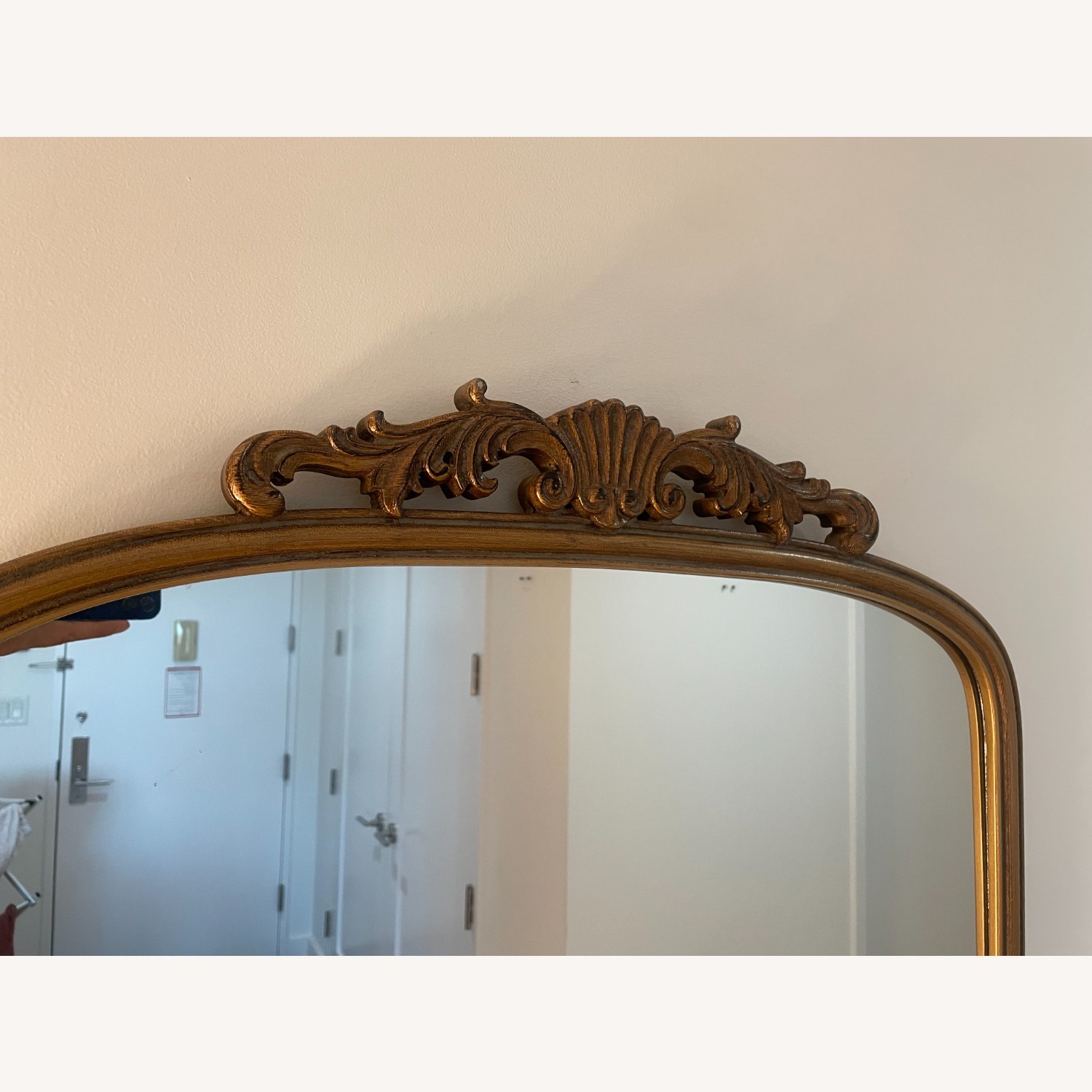Zara Home Gold Wood Wall Mirror - image-4