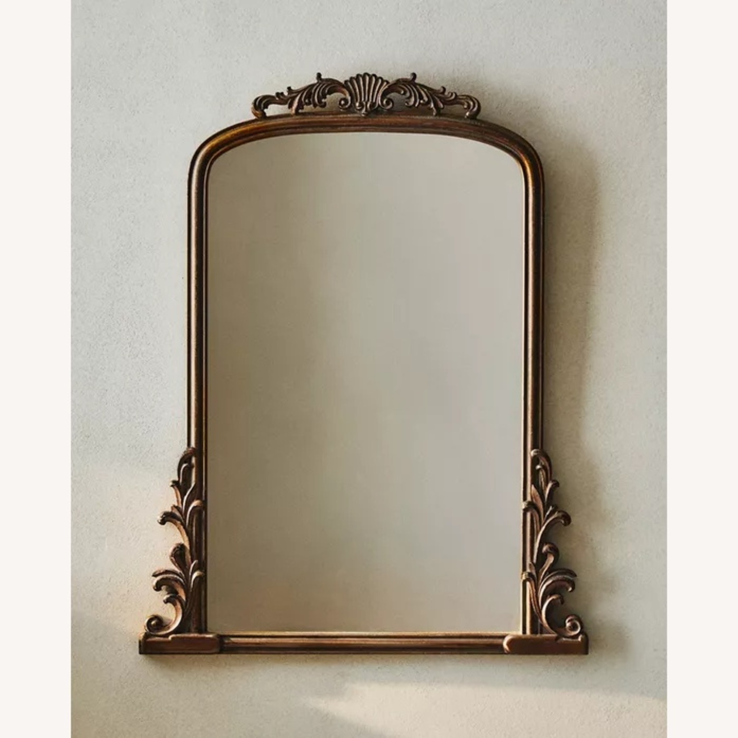 Zara Home Gold Wood Wall Mirror - image-6