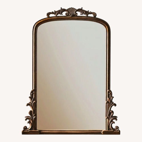 Used Zara Home Gold Wood Wall Mirror for sale on AptDeco