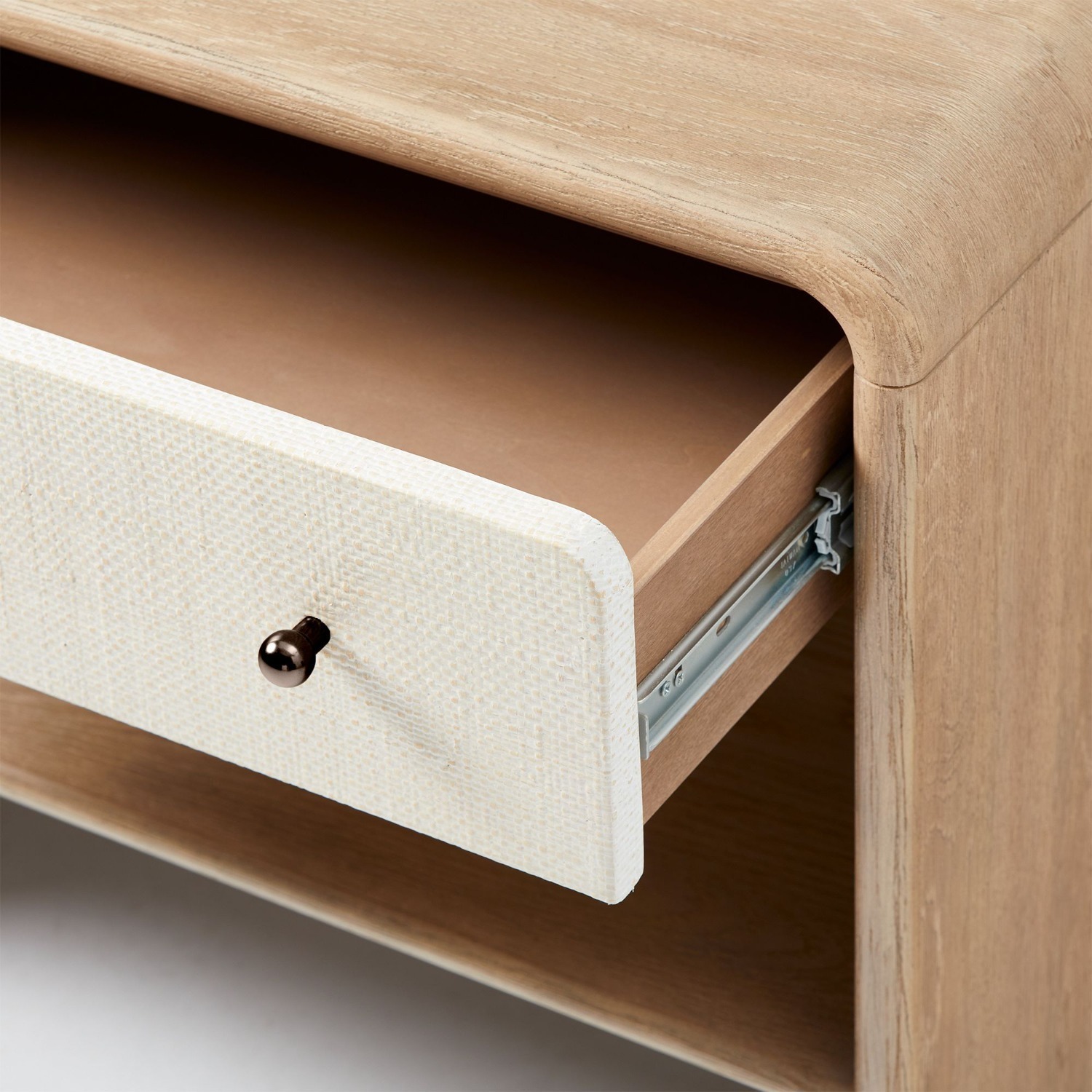 West Elm Modern Waterfall Nightstand 26" - image-2