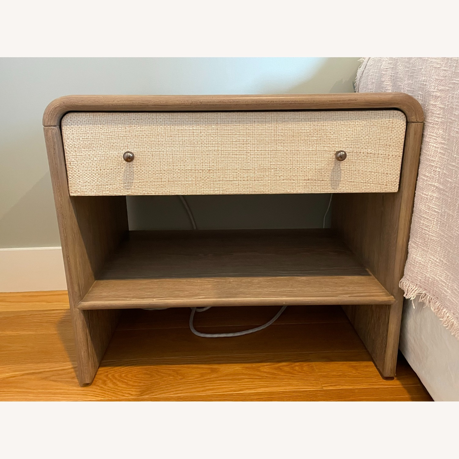 West Elm Modern Waterfall Nightstand 26" - image-6