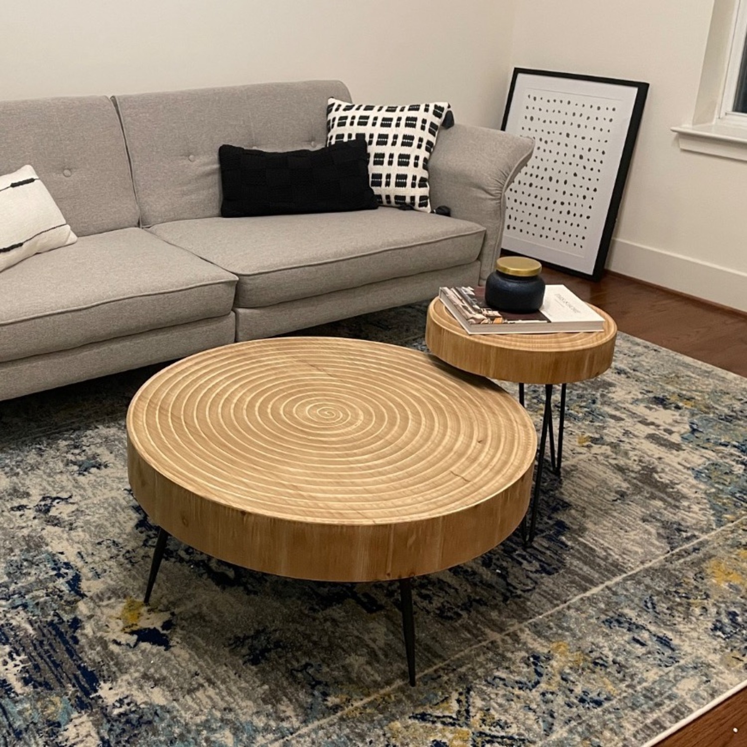 Amazon Coffee Table Set Modern Farmhouse - image-1