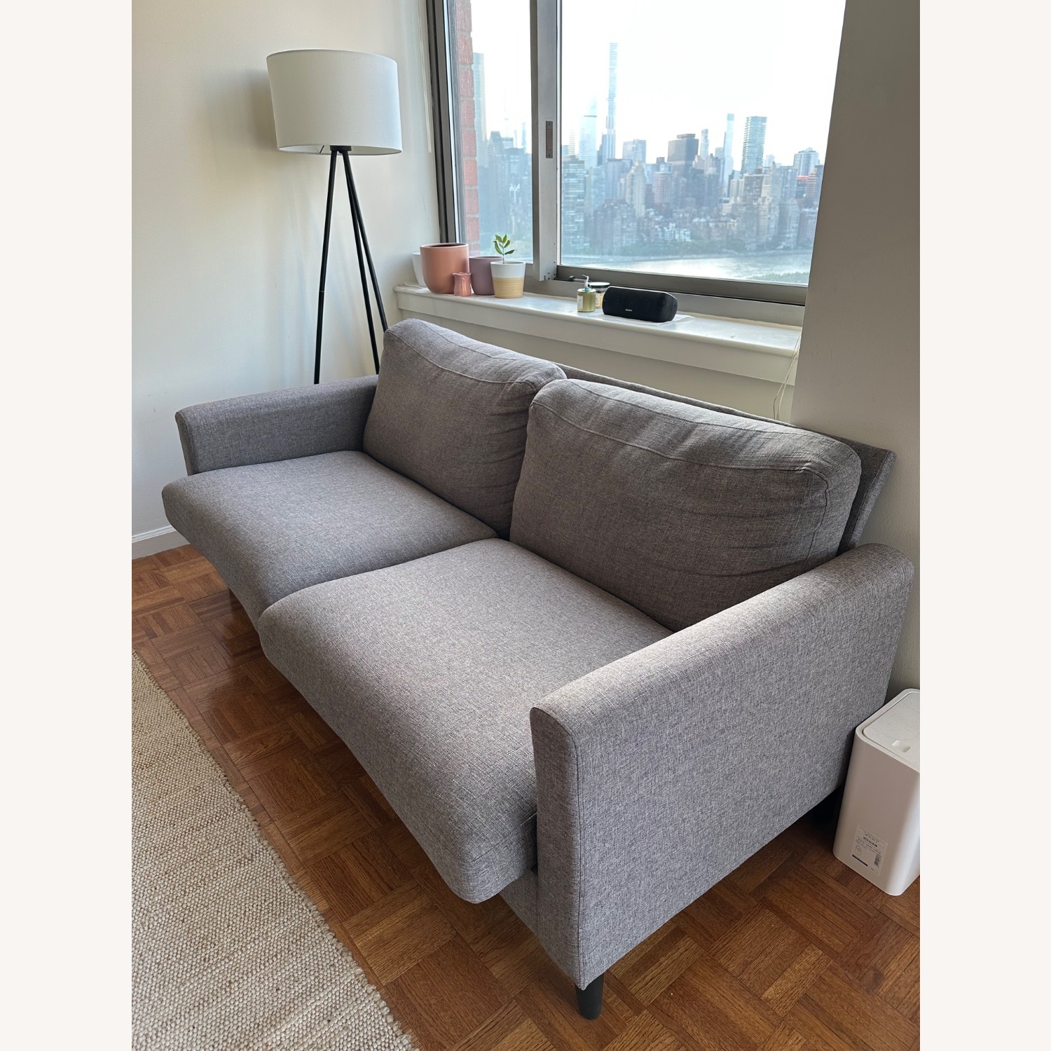 Cazenovia Gray Couch 74” - image-3