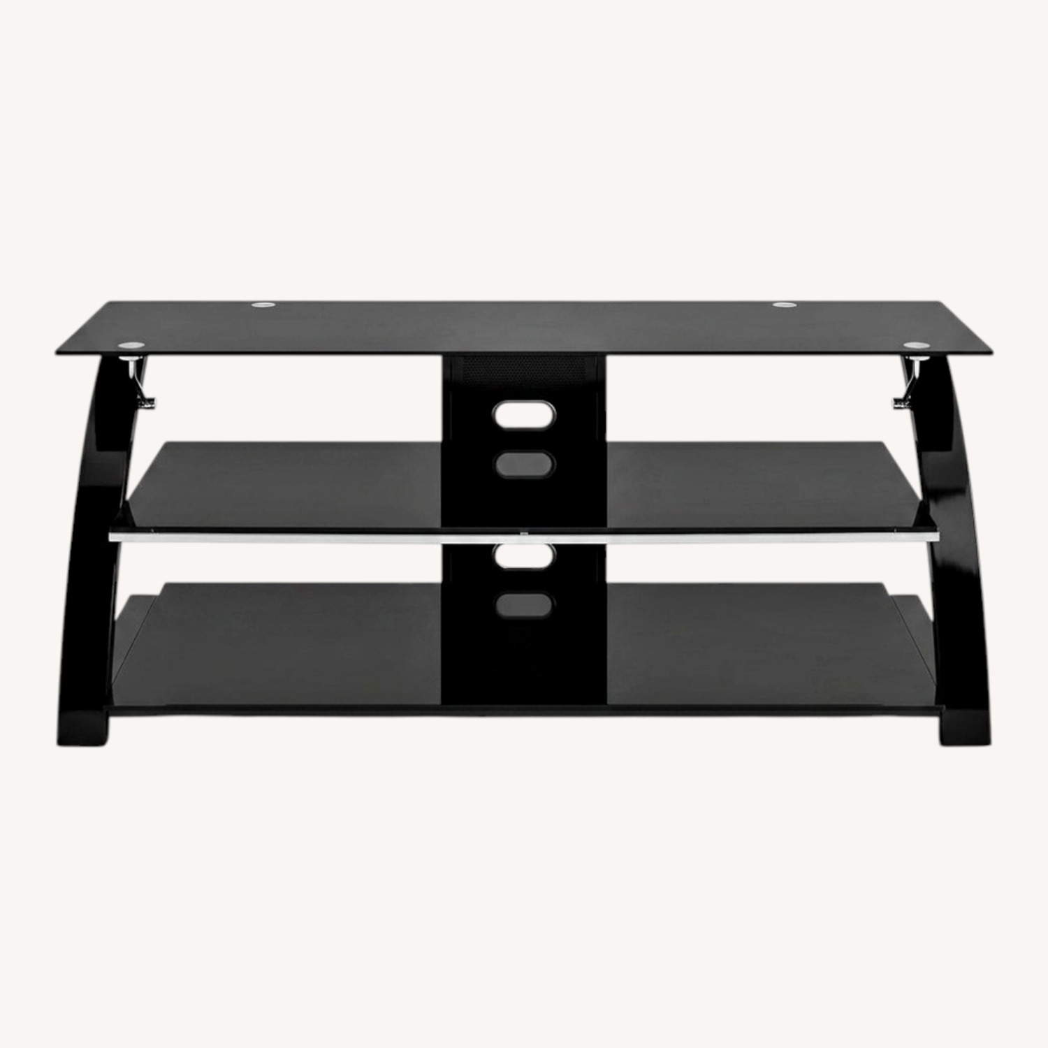 Buy Now or Never Black Glass Media Storage - image-0