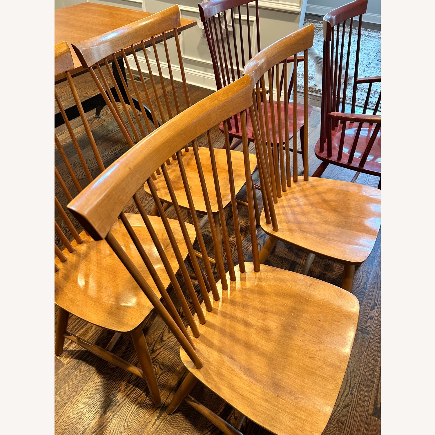 Ethan Allen Natural Wood Dining Chairs - image-1
