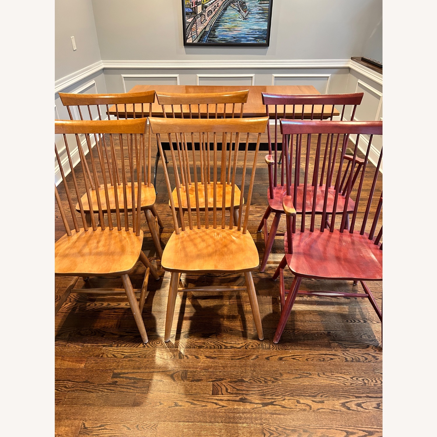 Ethan Allen Natural Wood Dining Chairs - image-4