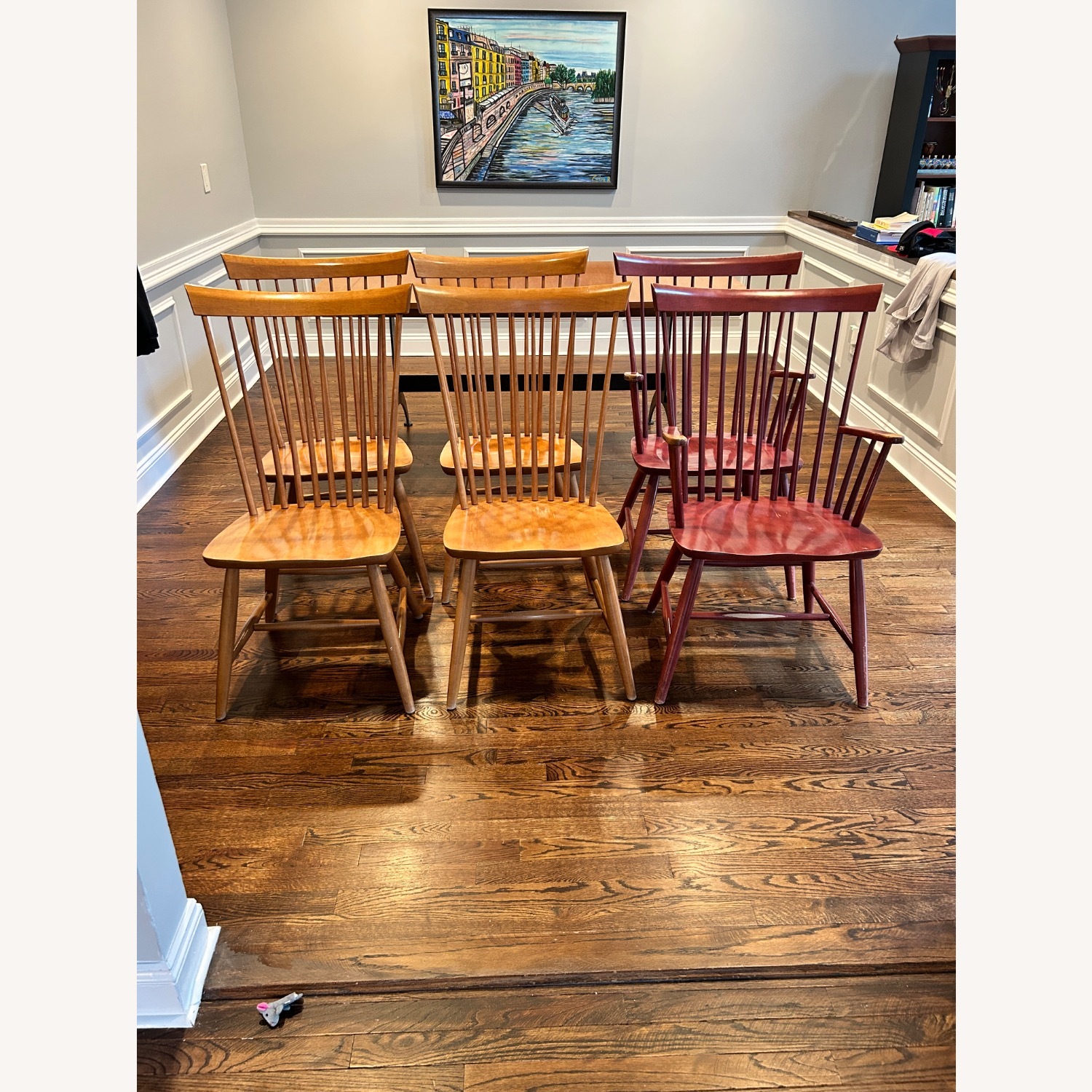 Ethan Allen Natural Wood Dining Chairs - image-5