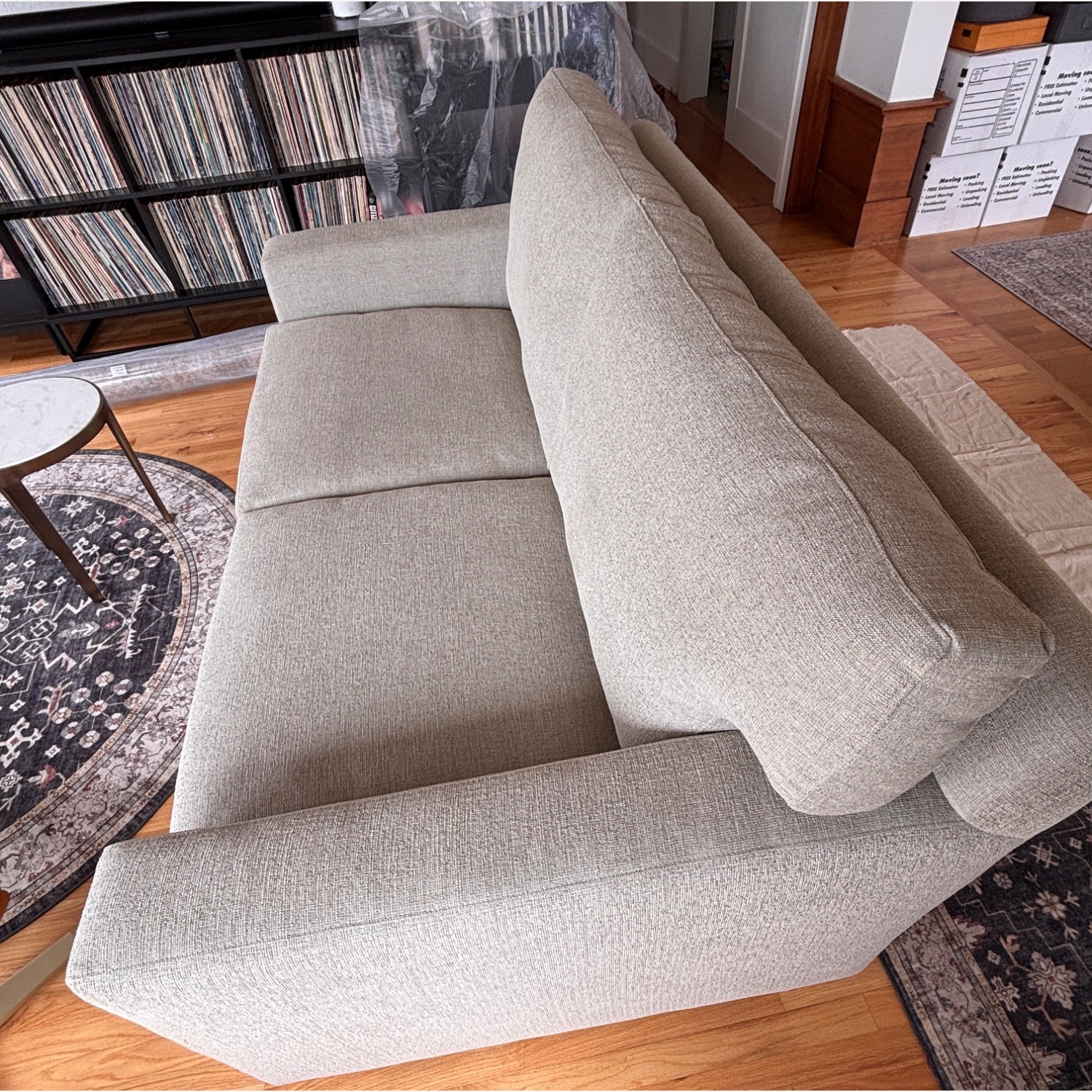 Crate & Barrel Natural Fabric 2 Seater Sofa - image-2