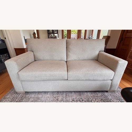Used Crate & Barrel Natural Fabric 2 Seater Sofa for sale on AptDeco