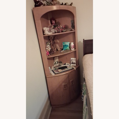 Used Vintage/Antique Blonde Wood Storage for sale on AptDeco