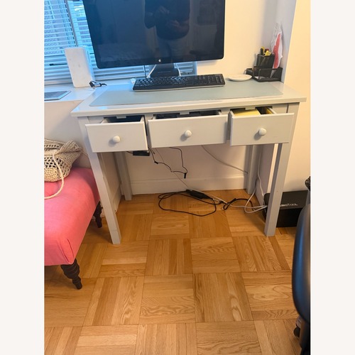 Used KidKraft Kids Desk With 3 Drawers Blue Wood Desk for sale on AptDeco