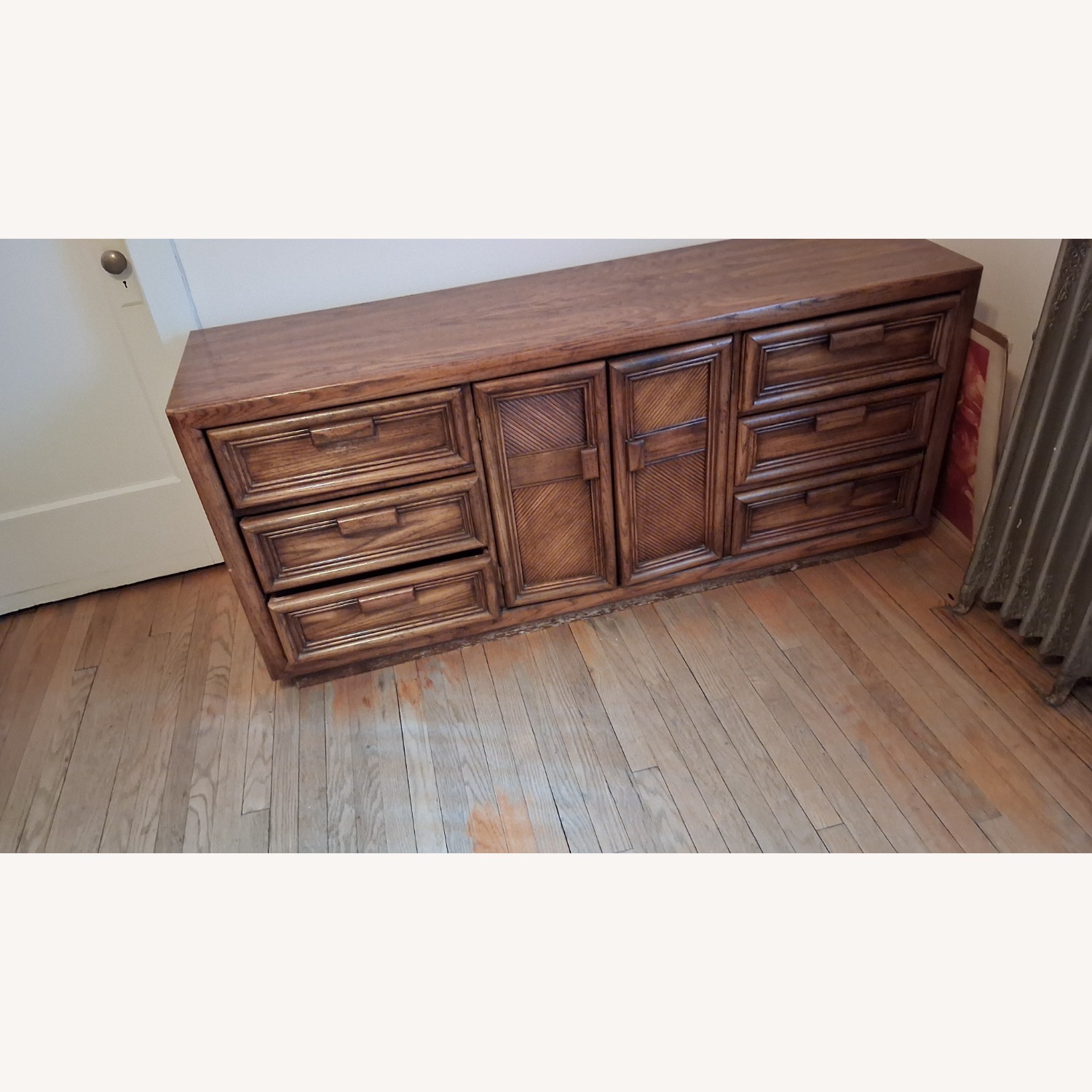 Dark Brown Wood Dresser - image-1