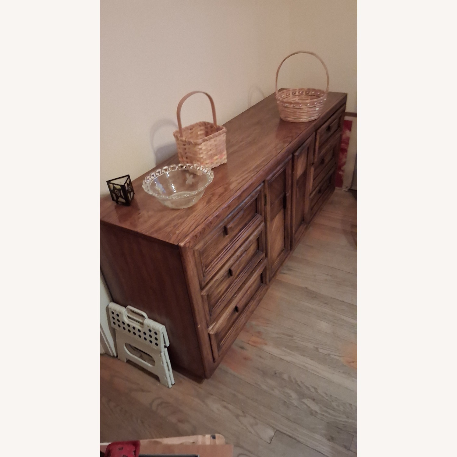 Dark Brown Wood Dresser - image-3