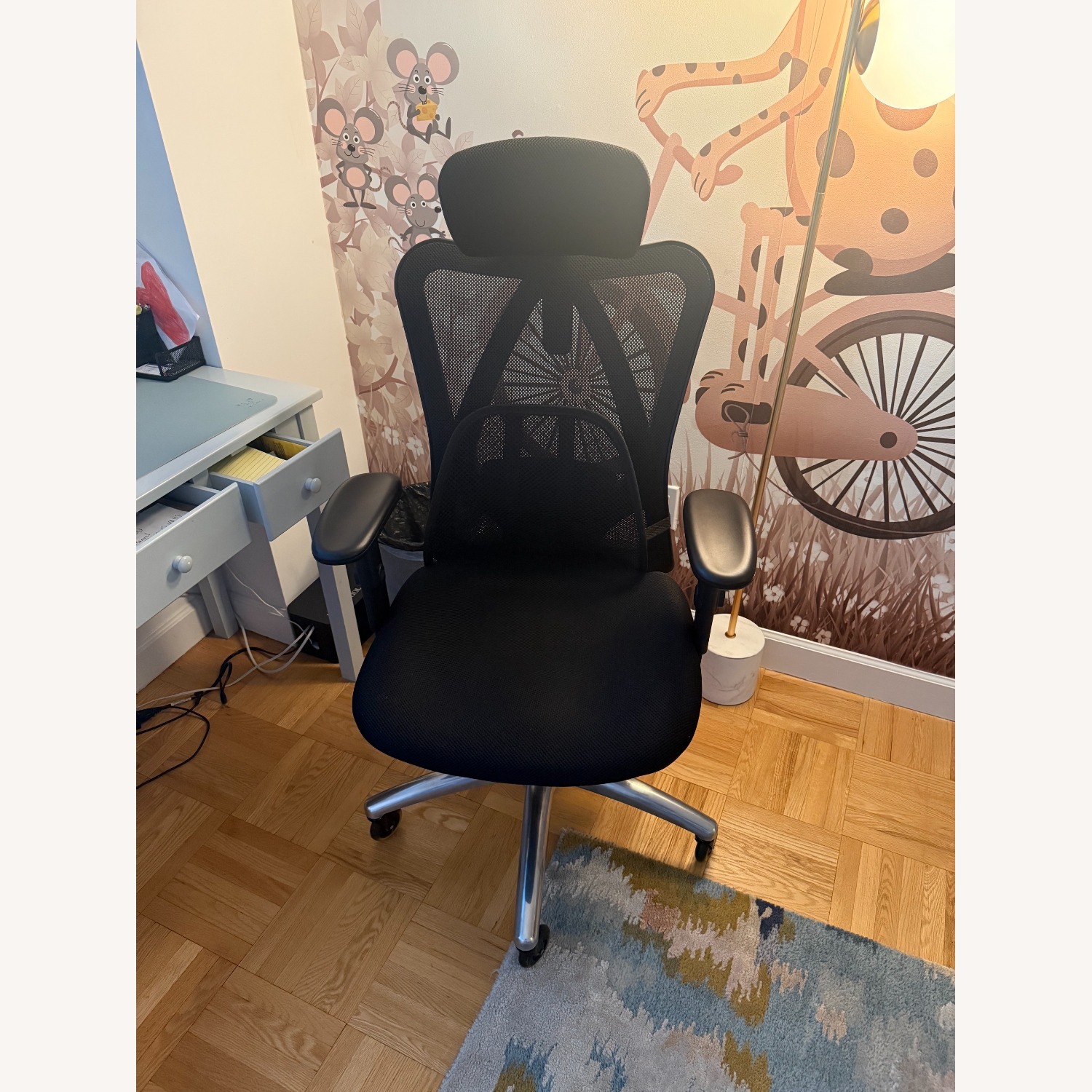 Duramont Ergonomic Black Fabric Office Chair - image-1