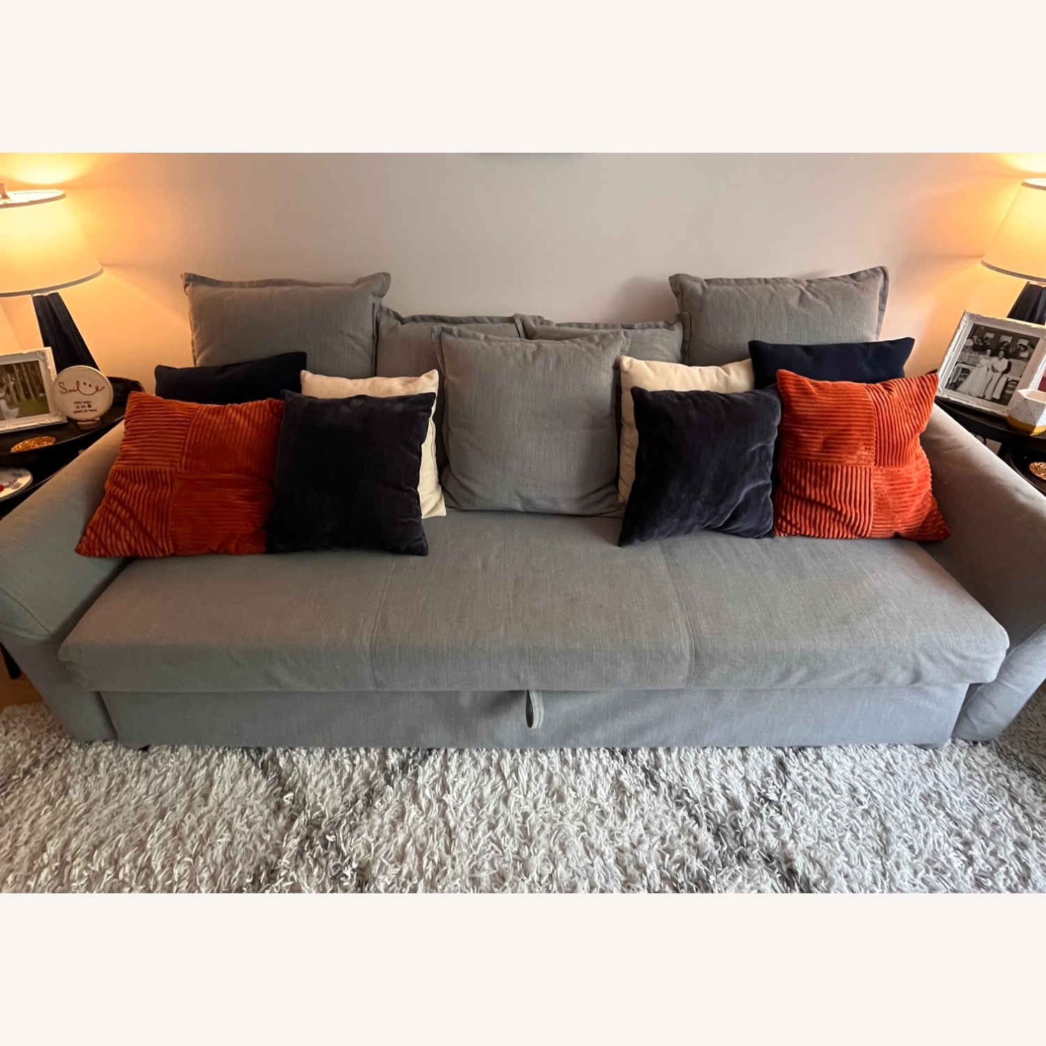 IKEA Holmsund Light Gray Sleeper Sofa Queen - image-1