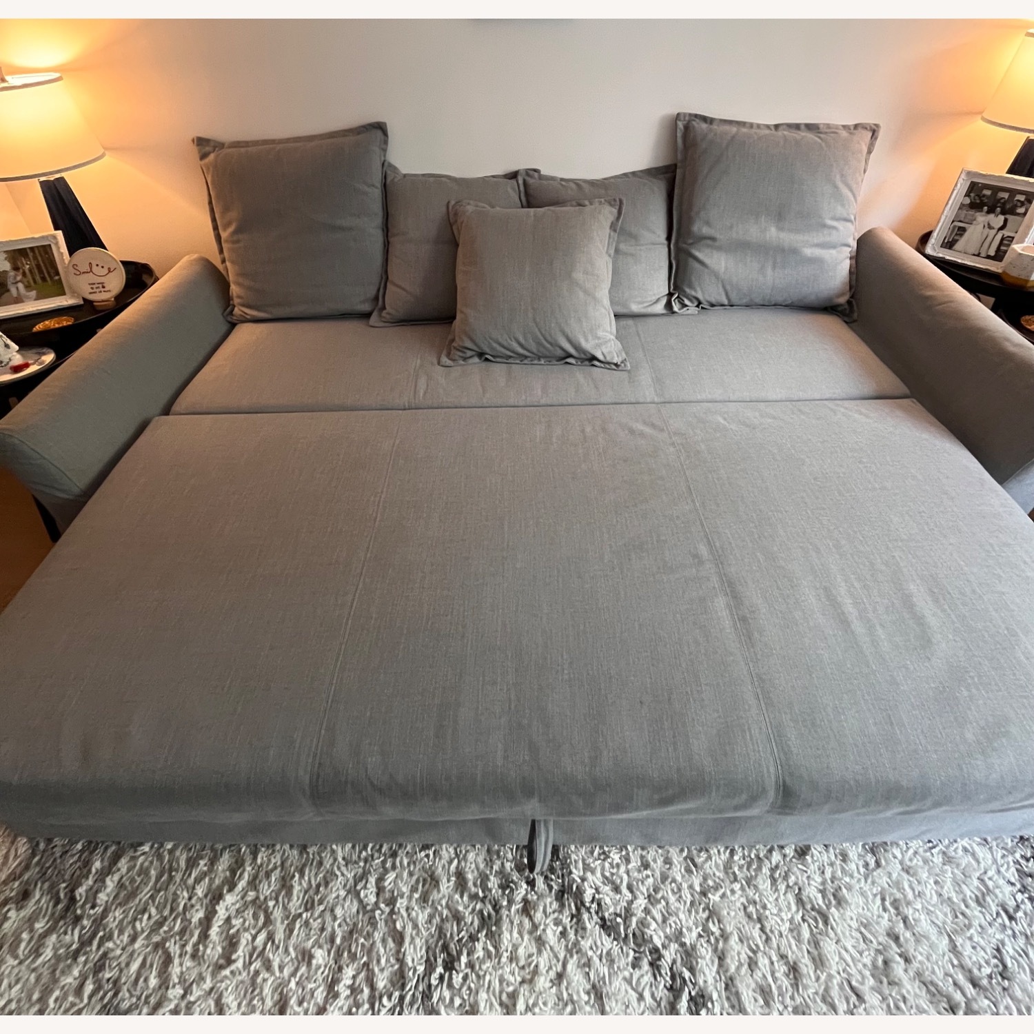 IKEA Holmsund Light Gray Sleeper Sofa Queen - image-2