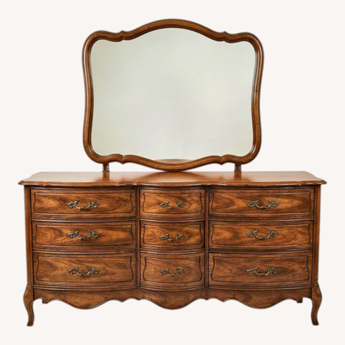 Used Antique Dark Brown Wood Dresser for sale on AptDeco