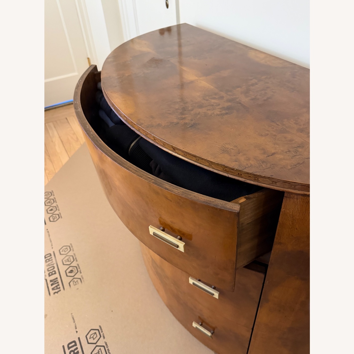 Antique Curved Moderne Dresser - image-4