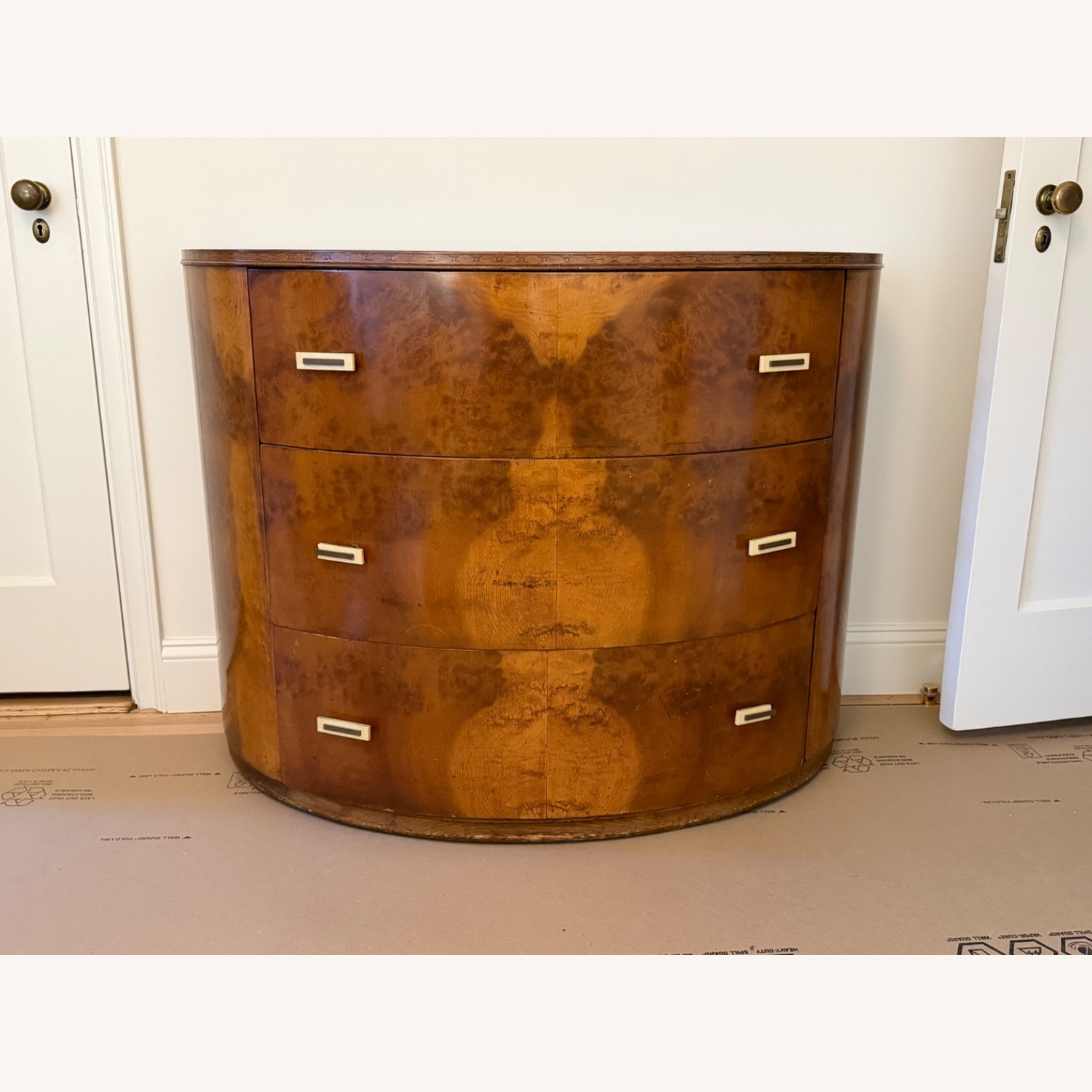 Antique Curved Moderne Dresser - image-2