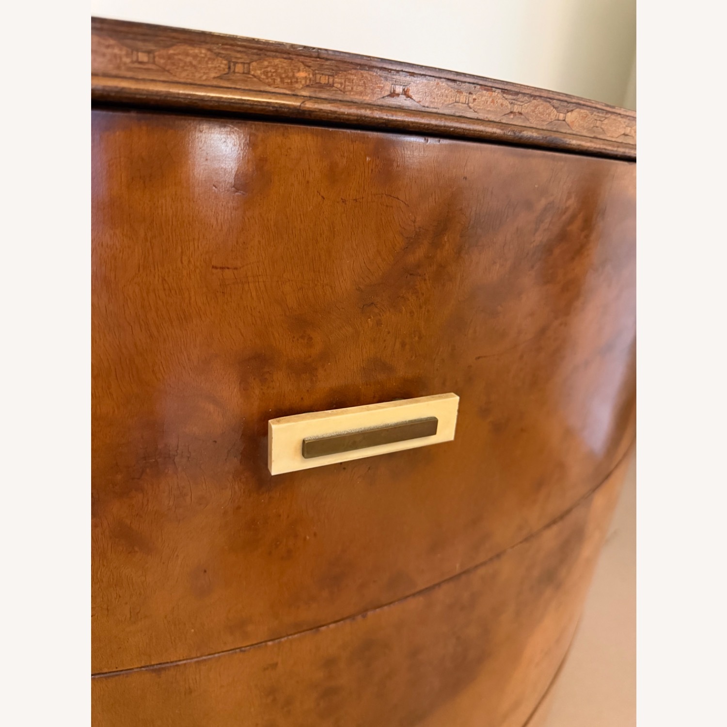 Antique Curved Moderne Dresser - image-5