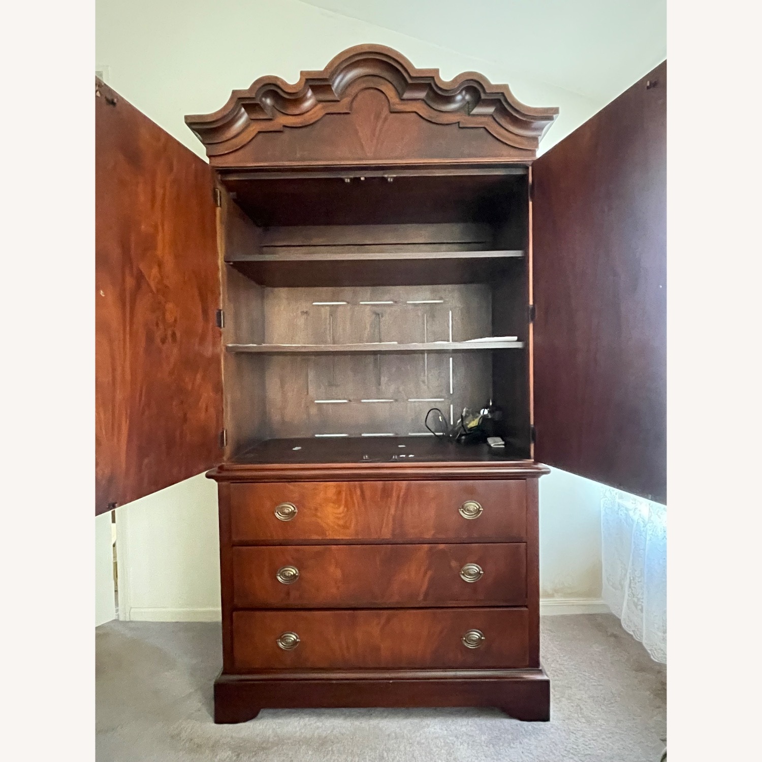 Wood Armoire - image-9
