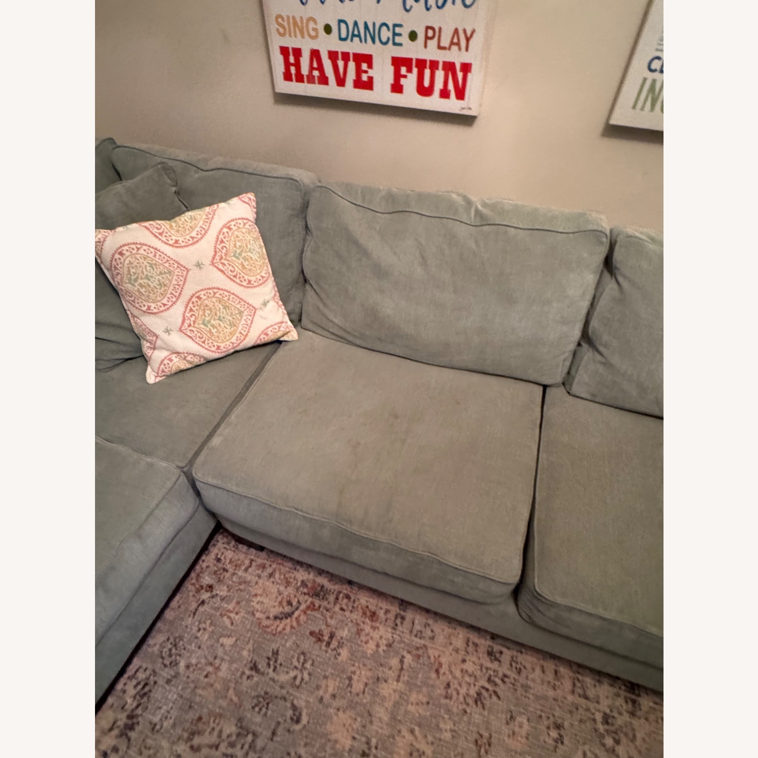 Jonathan Louis Furniture Green 3+ Piece Sectional - image-5